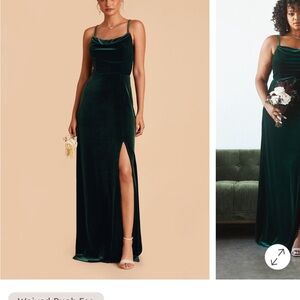 Birdy Grey Ash Dress in Emerald Velvet